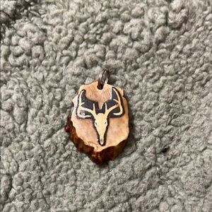 Hand made Rustic Deer Antler charm.